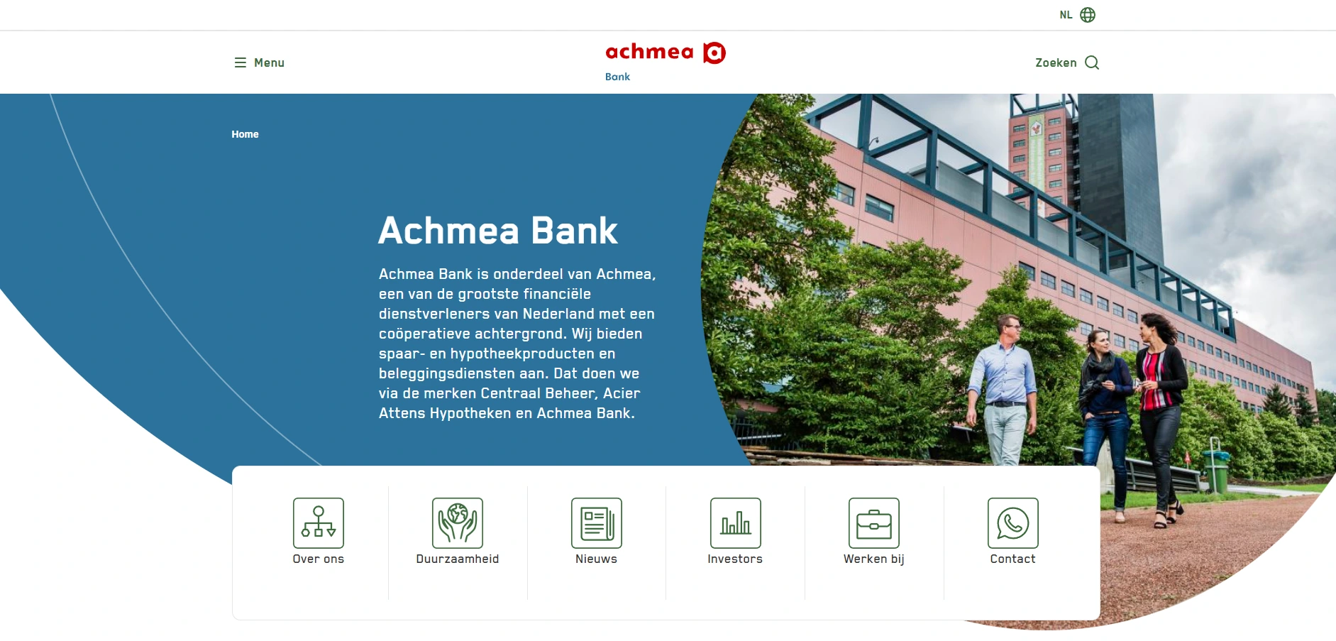 Achmea Bank internal tooling screenshot