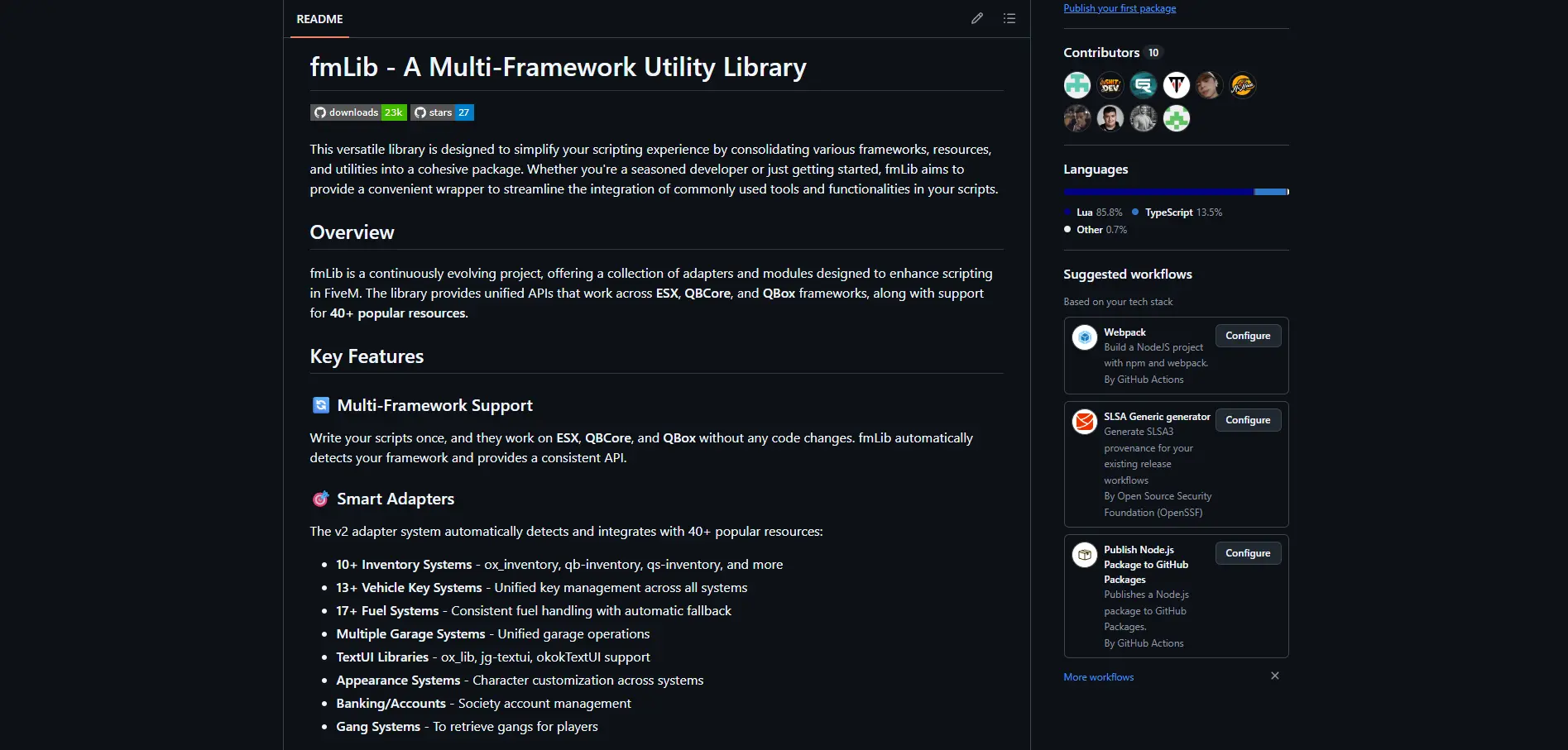 fmLib screenshot